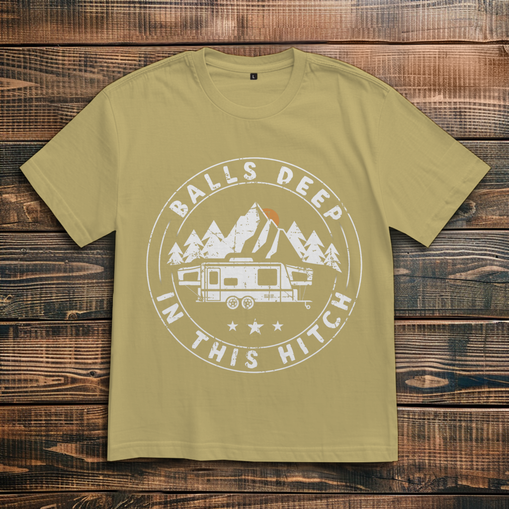 Oversize T-Shirt mit Motiv: Balls deep