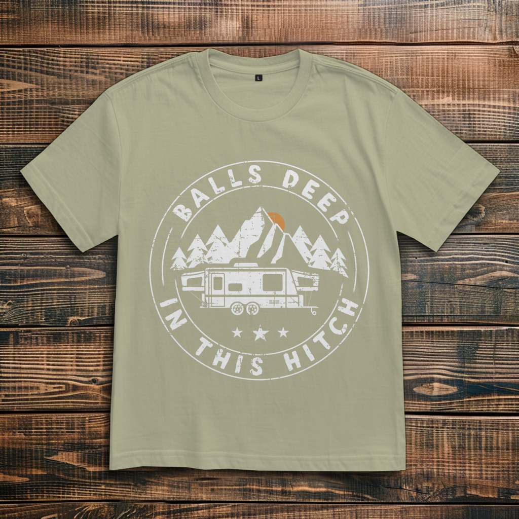 Oversize T-Shirt mit Motiv: Balls deep