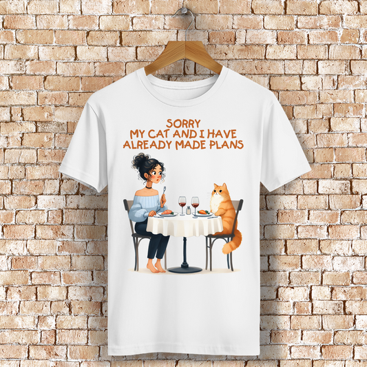 ST/ST Rocker T-Shirt mit Motiv: Sorry, my Cat