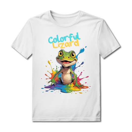 ST/ST Rocker T-Shirt mit Motiv: Colorful Lizarrd