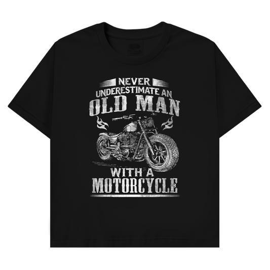 T-Shirt mit Biker Motiv : with a Motocycle