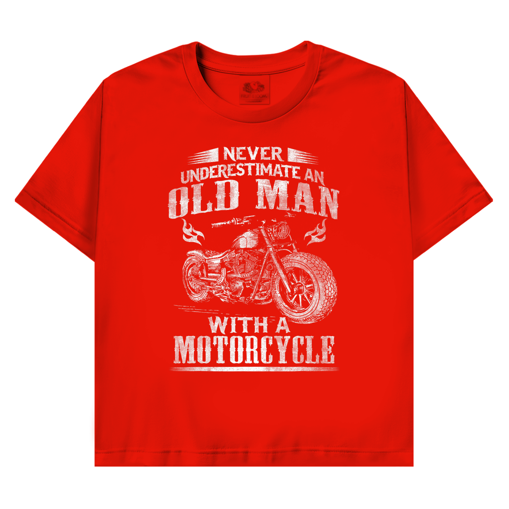 T-Shirt mit Biker Motiv : with a Motocycle