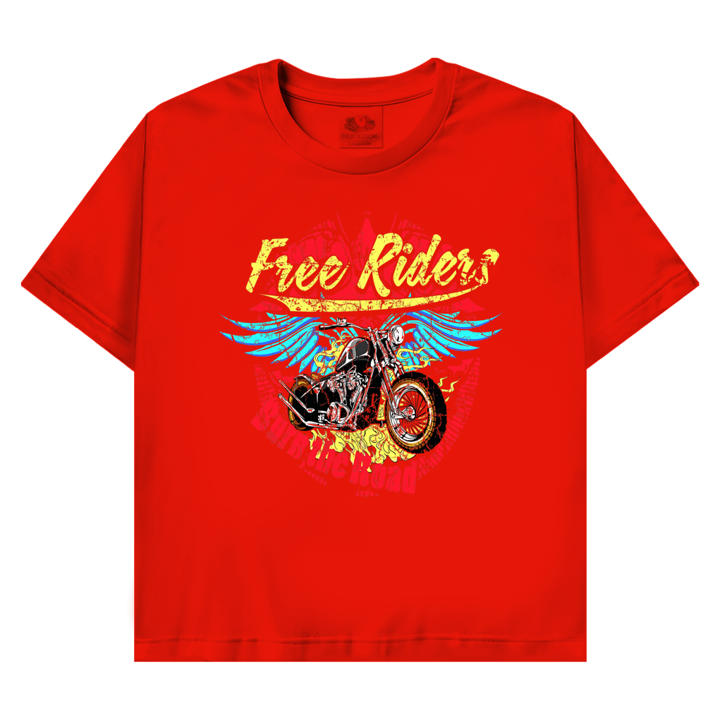 T-Shirt mit Biker Motiv :Burn the Road