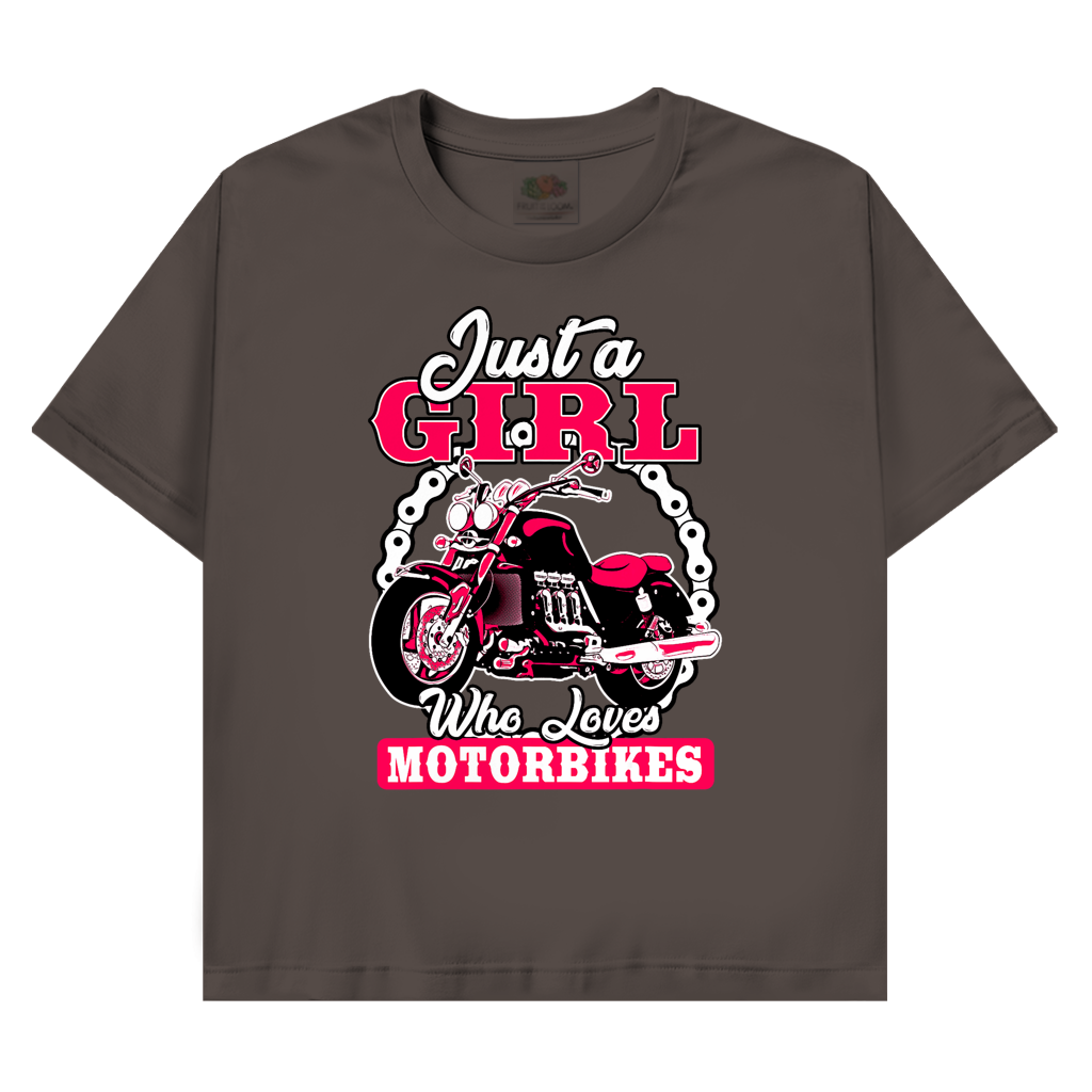 T-Shirt mit Biker Motiv :Just a Girl
