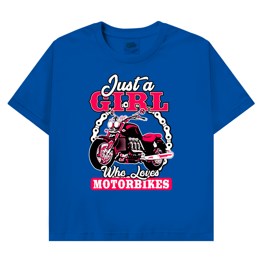T-Shirt mit Biker Motiv :Just a Girl