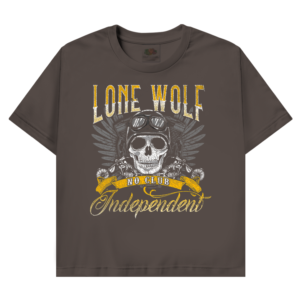 T-Shirt mit Biker Motiv :Lone Wolf