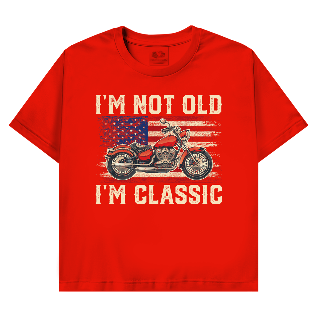 T-Shirt mit Biker Motiv :I`m Classsic