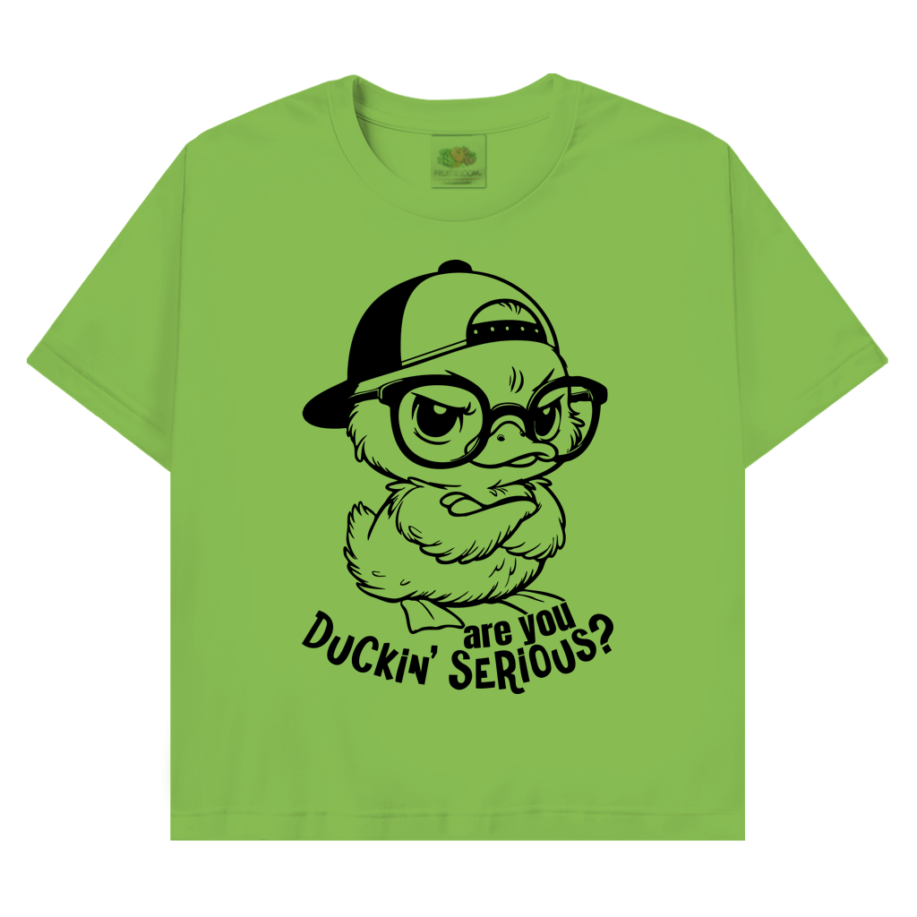 T-Shirt mit Enten Motiv :Duck in serious