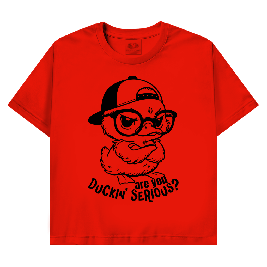 T-Shirt mit Enten Motiv :Duck in serious