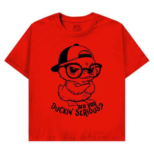 T-Shirt mit Enten Motiv :Duck in serious