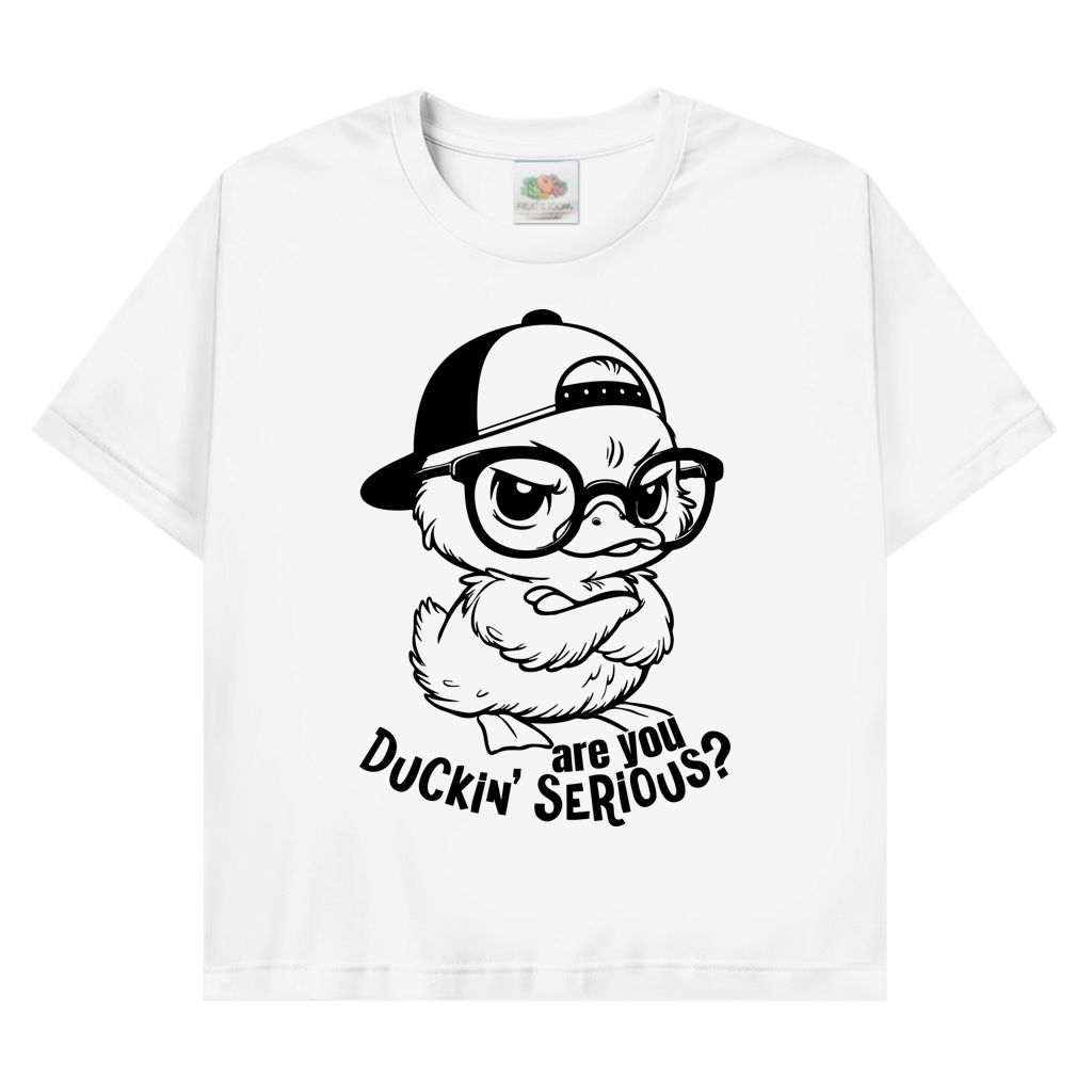 T-Shirt mit Enten Motiv :Duck in serious