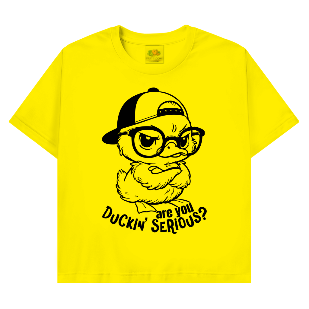 T-Shirt mit Enten Motiv :Duck in serious