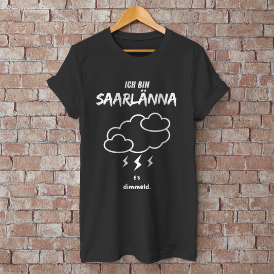 Herren T-Shirt mit Motiv: Ich bin Saarlänna - Es dimmeld.