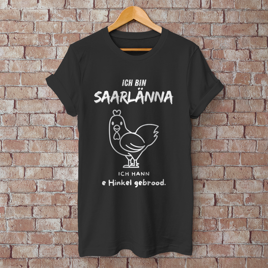 Herren T-Shirt mit Motiv: Ich bin Saarlänna - Hinkel gebrood.