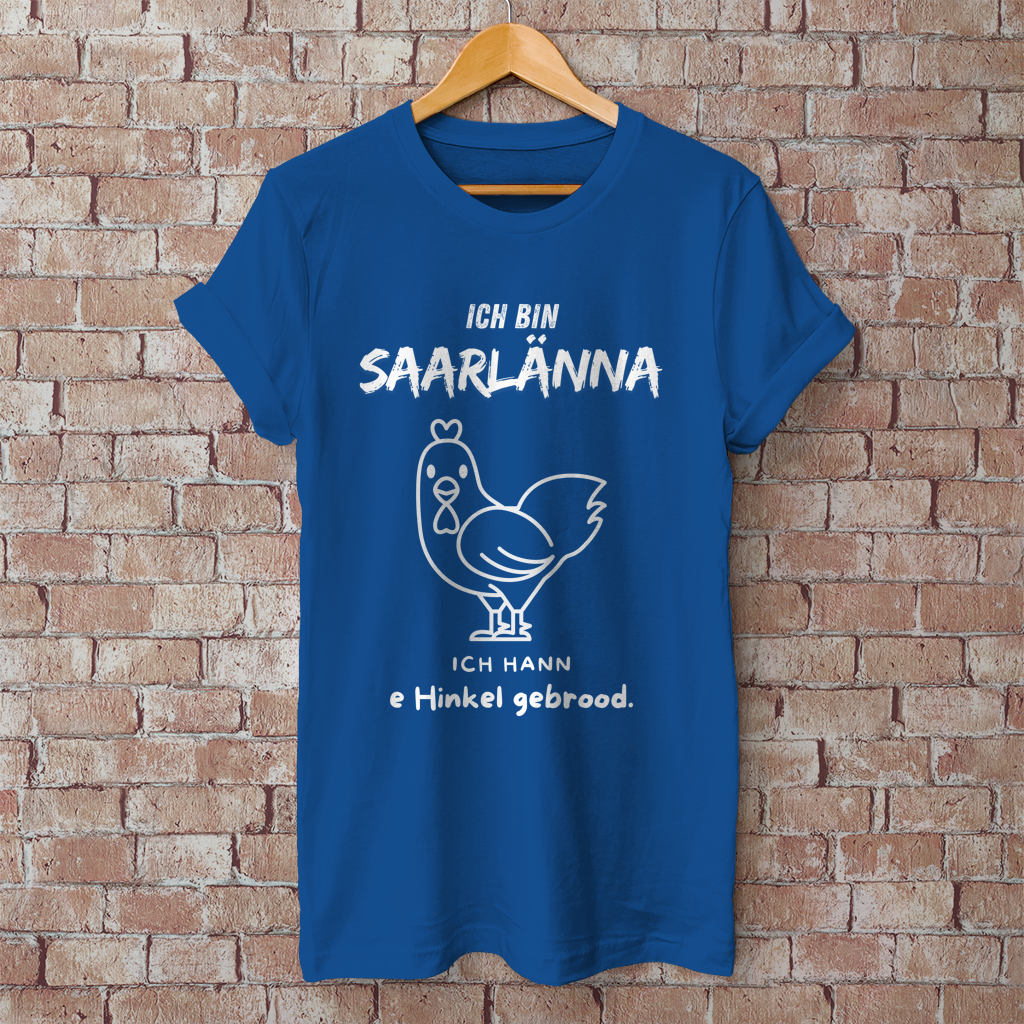Herren T-Shirt mit Motiv: Ich bin Saarlänna - Hinkel gebrood.