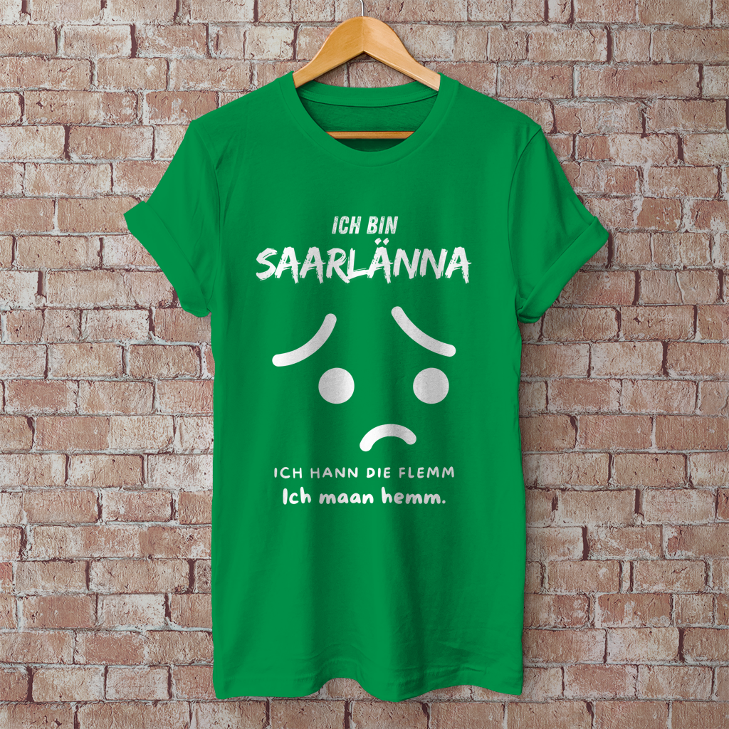 Herren T-Shirt mit Motiv: Ich bin Saarlänna - maan hemm.