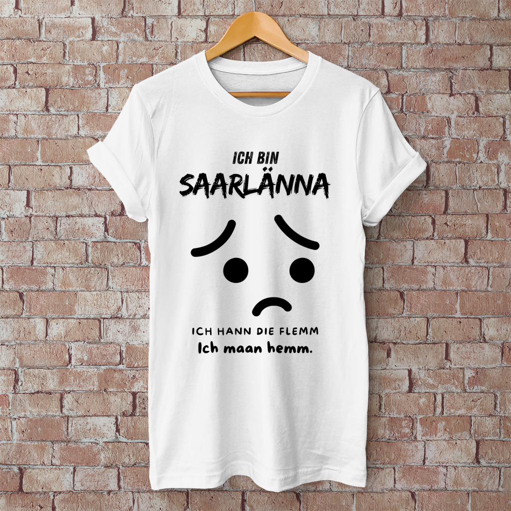 Herren T-Shirt mit Motiv: Ich bin Saarlänna - maan hemm.