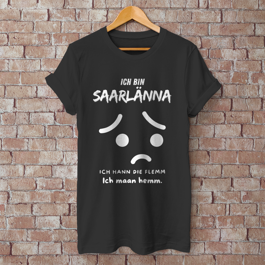 Herren T-Shirt mit Motiv: Ich bin Saarlänna - maan hemm.