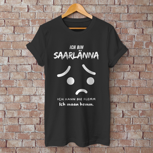 Herren T-Shirt mit Motiv: Ich bin Saarlänna - maan hemm.