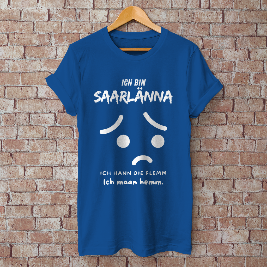 Herren T-Shirt mit Motiv: Ich bin Saarlänna - maan hemm.