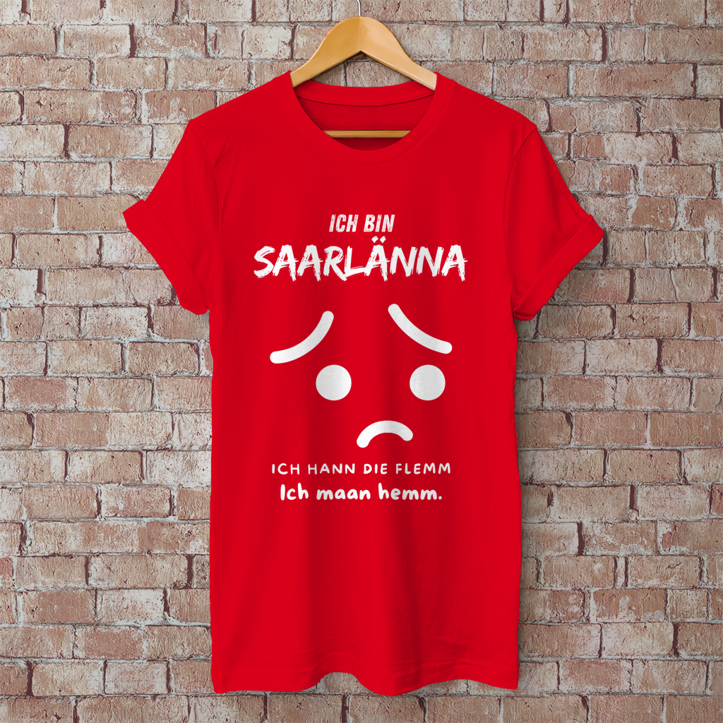 Herren T-Shirt mit Motiv: Ich bin Saarlänna - maan hemm.