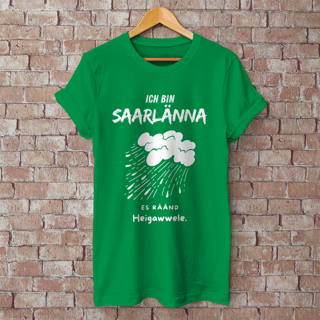 Herren T-Shirt mit Motiv: Ich bin Saarlänna - Heigawwele.