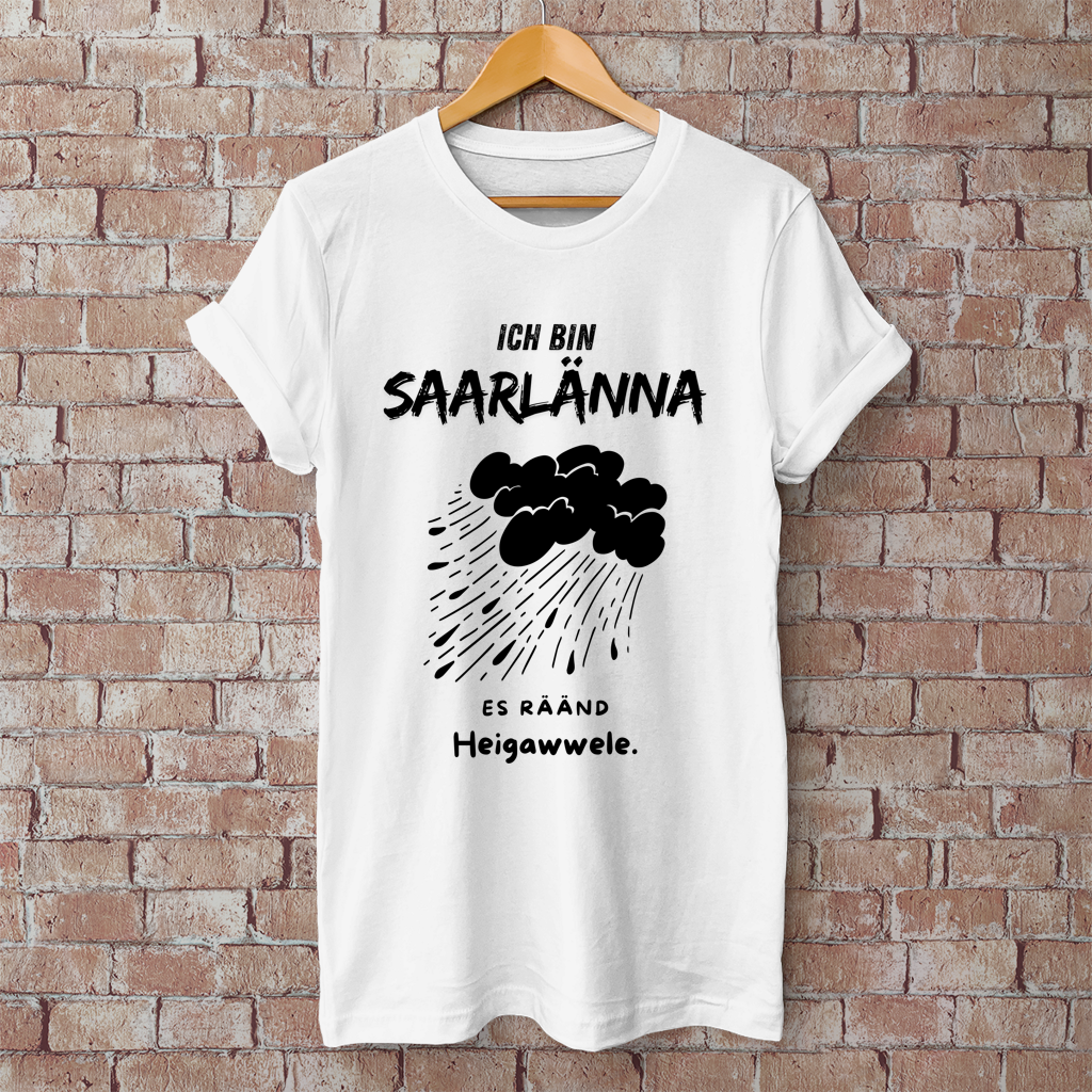 Herren T-Shirt mit Motiv: Ich bin Saarlänna - Heigawwele.