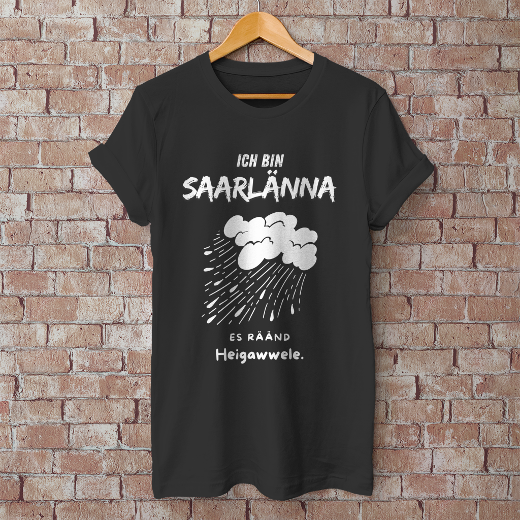 Herren T-Shirt mit Motiv: Ich bin Saarlänna - Heigawwele.
