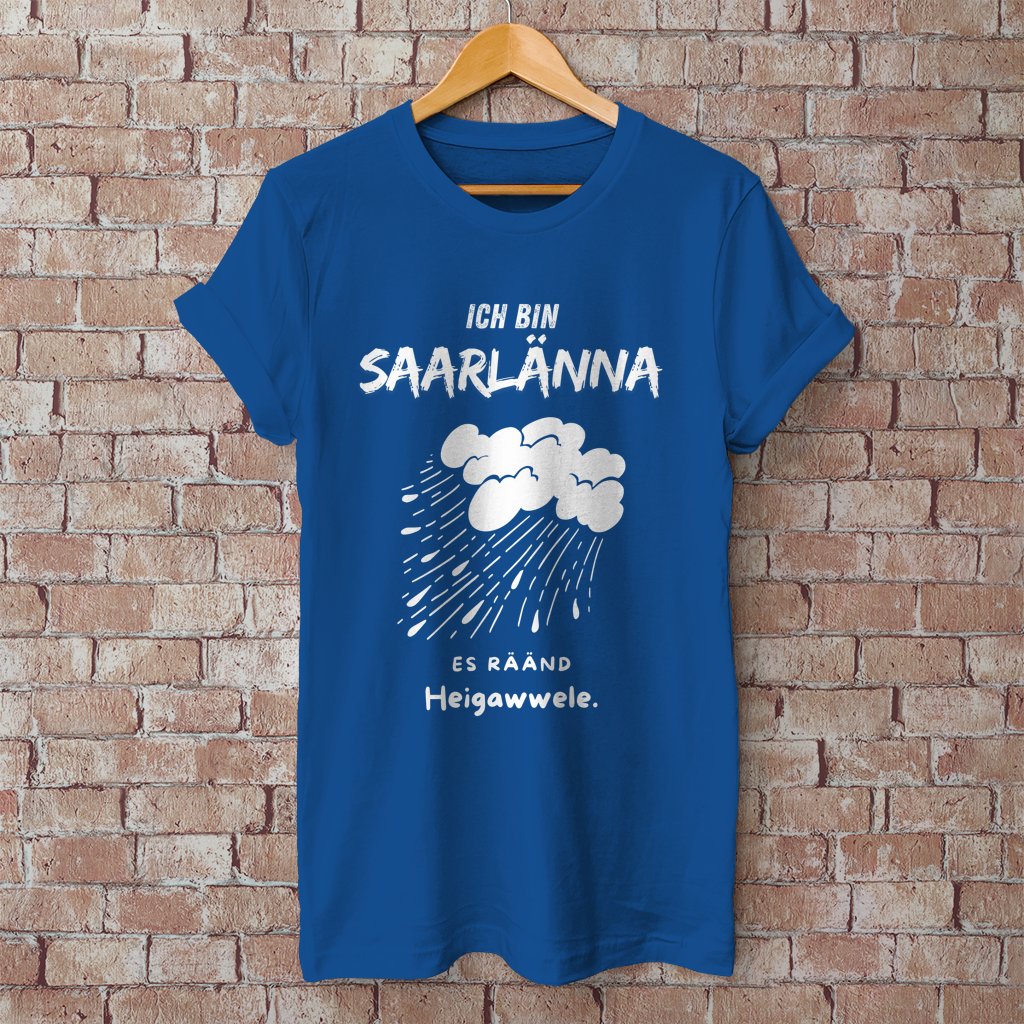 Herren T-Shirt mit Motiv: Ich bin Saarlänna - Heigawwele.