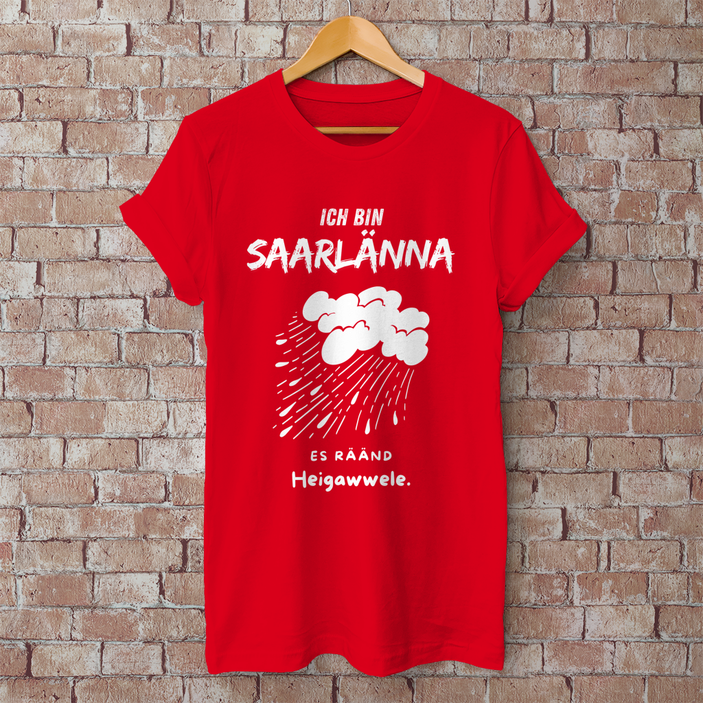 Herren T-Shirt mit Motiv: Ich bin Saarlänna - Heigawwele.