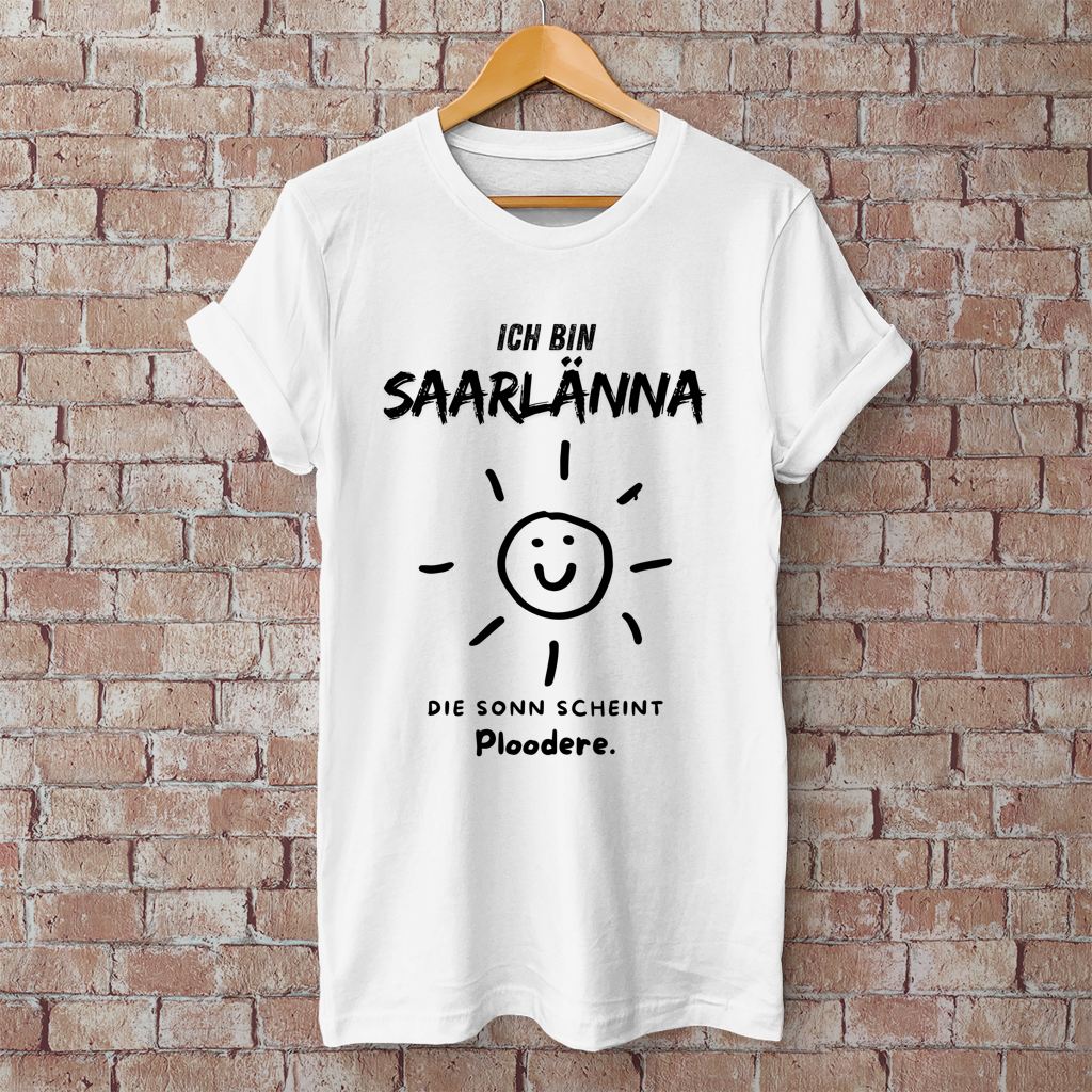 Herren T-Shirt mit Motiv: Ich bin Saarlänna - Die Sonn.