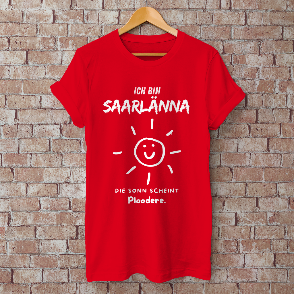 Herren T-Shirt mit Motiv: Ich bin Saarlänna - Die Sonn.