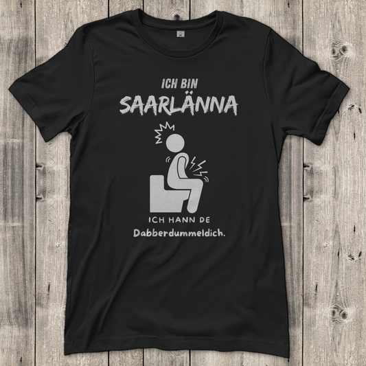 Damen T-Shirt mit Motiv: Ich bin Saarlänna - Dabberdummeldich.