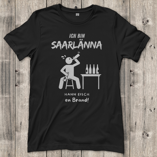 Damen T-Shirt mit Motiv: Ich bin Saarlänna - en Brand.
