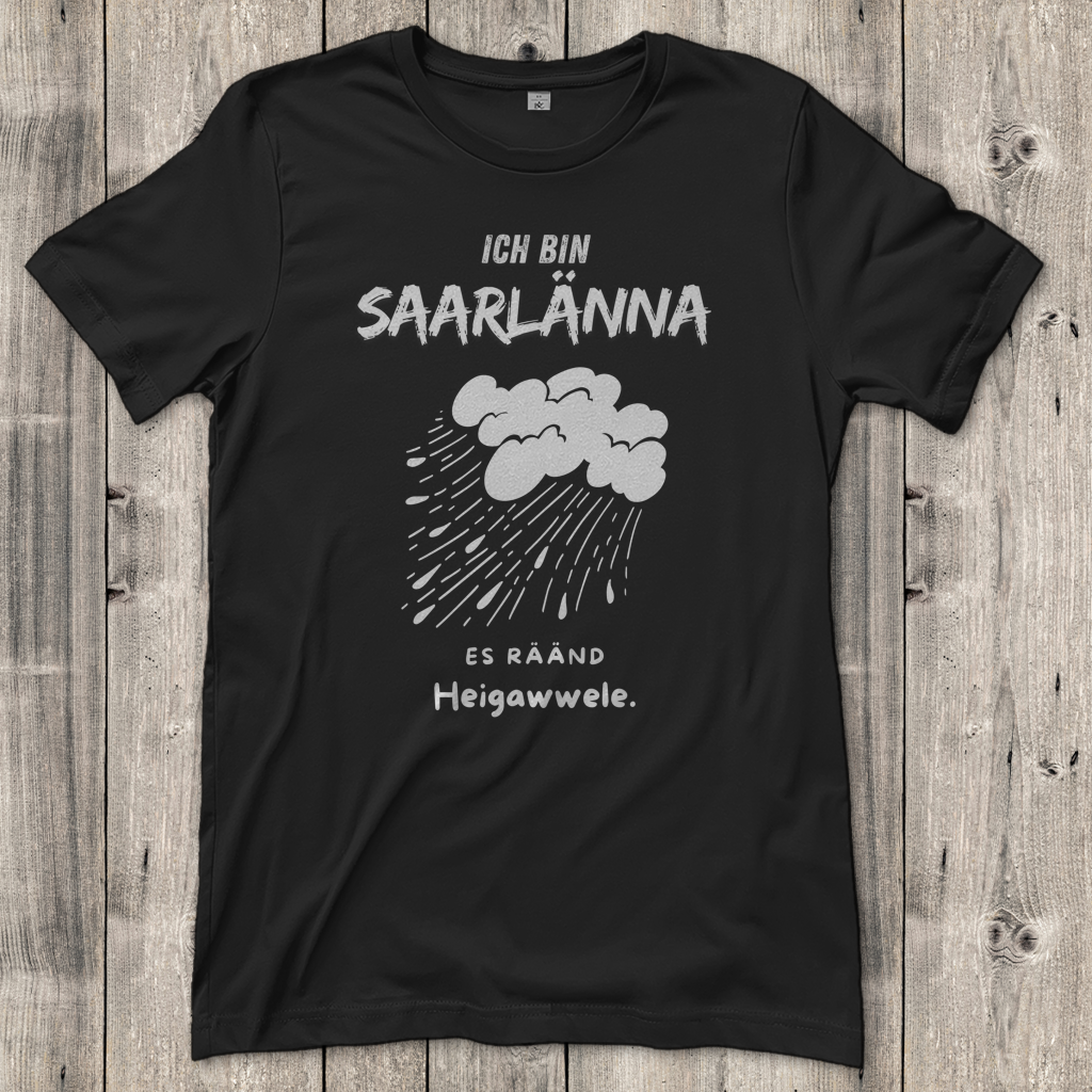 Damen T-Shirt mit Motiv: Ich bin Saarlänna - Heigawwele.