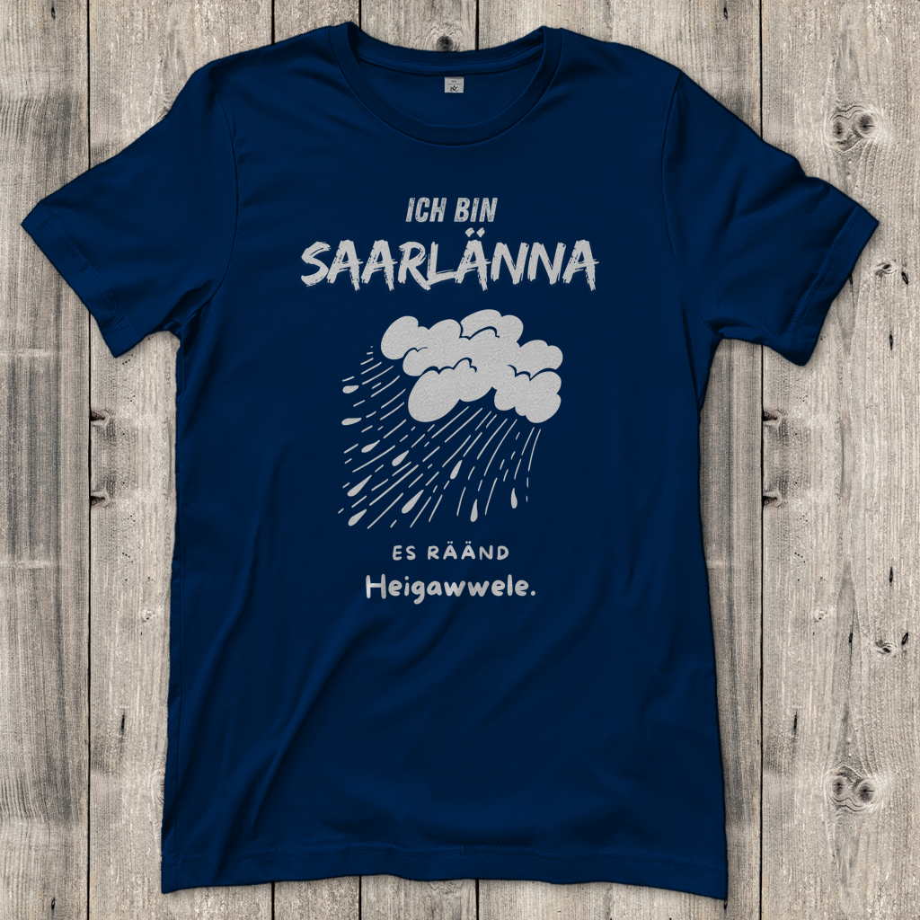 Damen T-Shirt mit Motiv: Ich bin Saarlänna - Heigawwele.