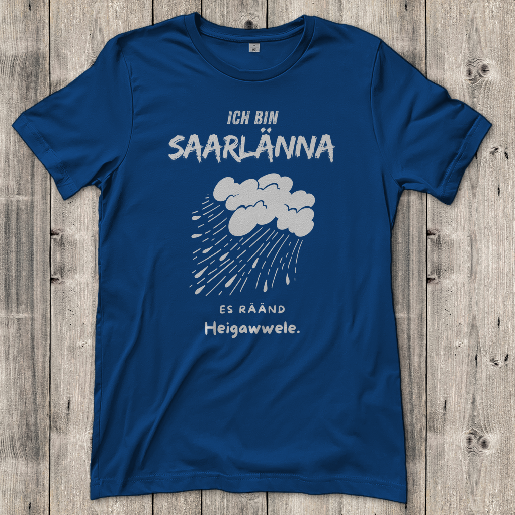 Damen T-Shirt mit Motiv: Ich bin Saarlänna - Heigawwele.