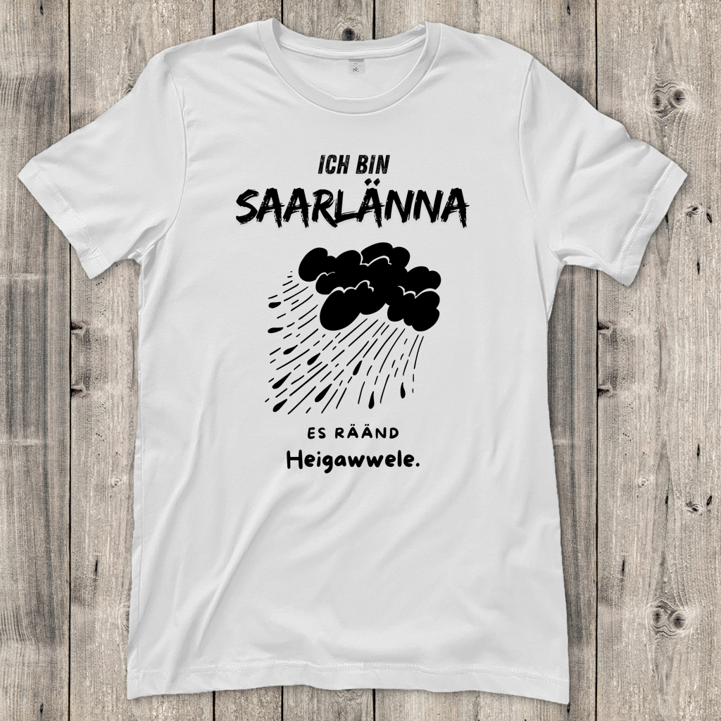Damen T-Shirt mit Motiv: Ich bin Saarlänna - Heigawwele.
