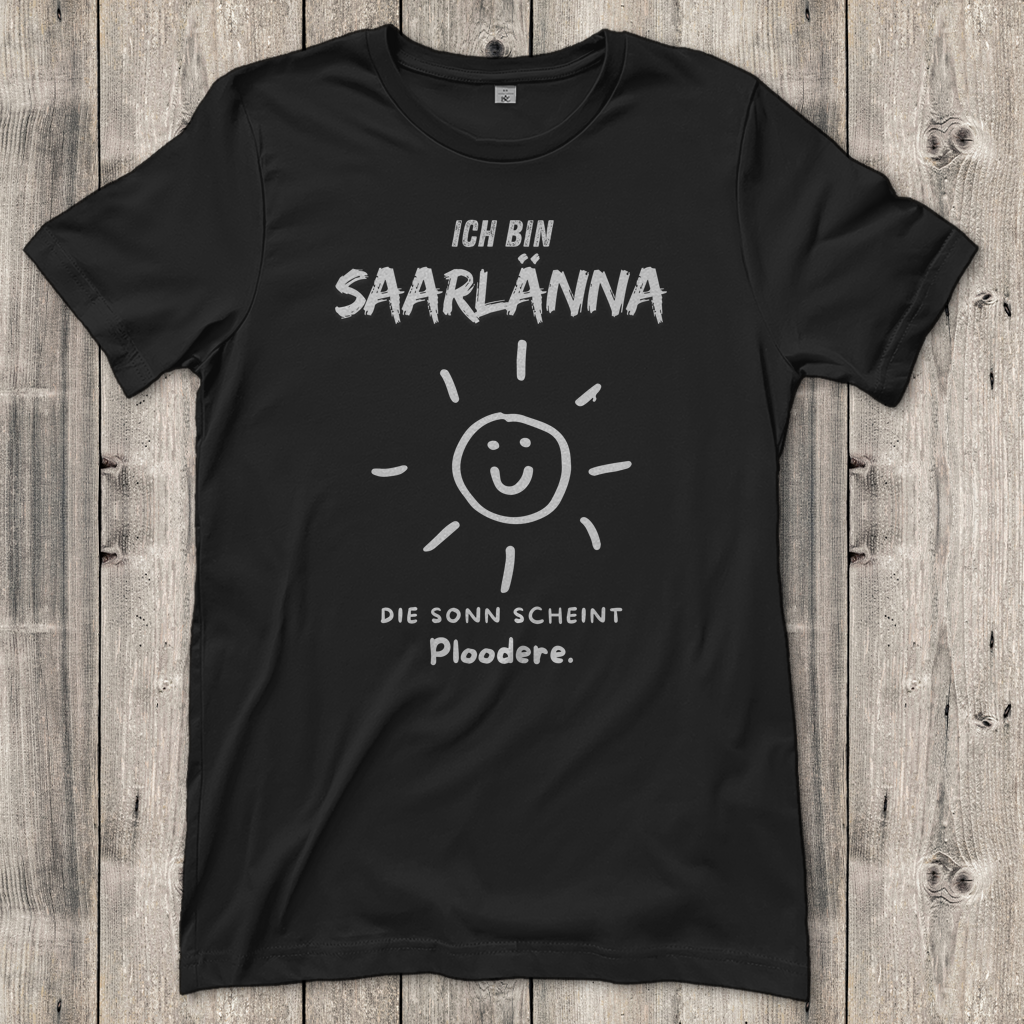 Damen T-Shirt mit Motiv: Ich bin Saarlänna - Die Sonn.