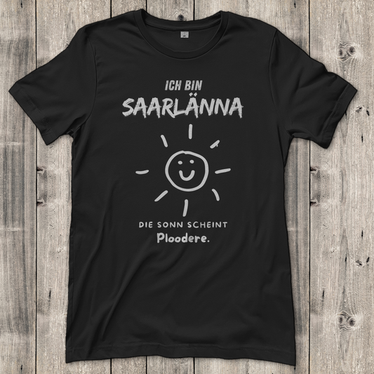 Damen T-Shirt mit Motiv: Ich bin Saarlänna - Die Sonn.