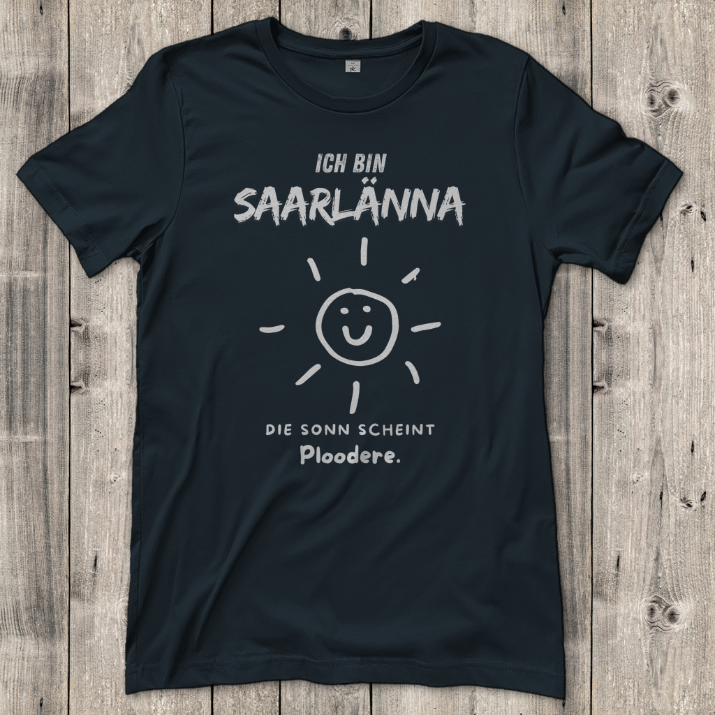 Damen T-Shirt mit Motiv: Ich bin Saarlänna - Die Sonn.