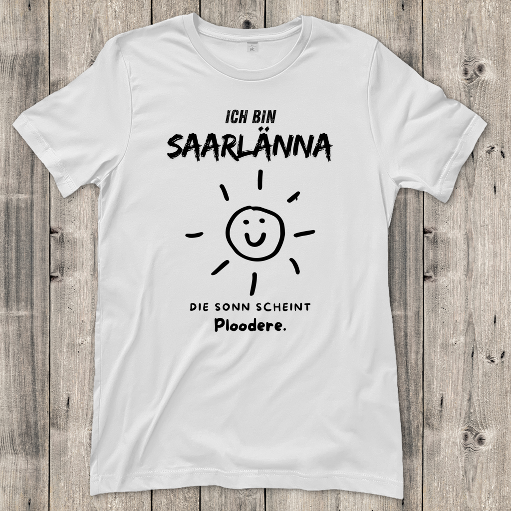 Damen T-Shirt mit Motiv: Ich bin Saarlänna - Die Sonn.