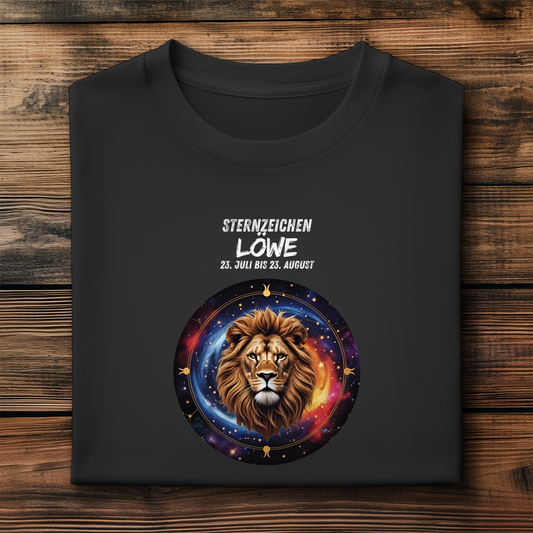 Herren Premium Bio T-Shirt ,mit Sternzeichen Motiv: Löwe