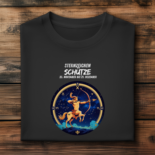 Herren Premium Bio T-Shirt ,mit Sternzeichen Motiv: Schütze