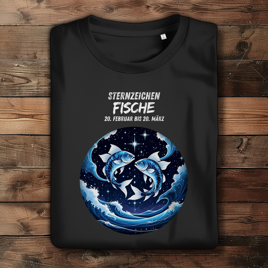 Damen Premium Bio T-Shirt ,mit Sternzeichen Motiv: Fische