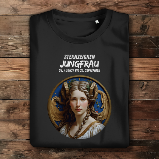 Damen Premium Bio T-Shirt ,mit Sternzeichen Motiv: Jungfrau
