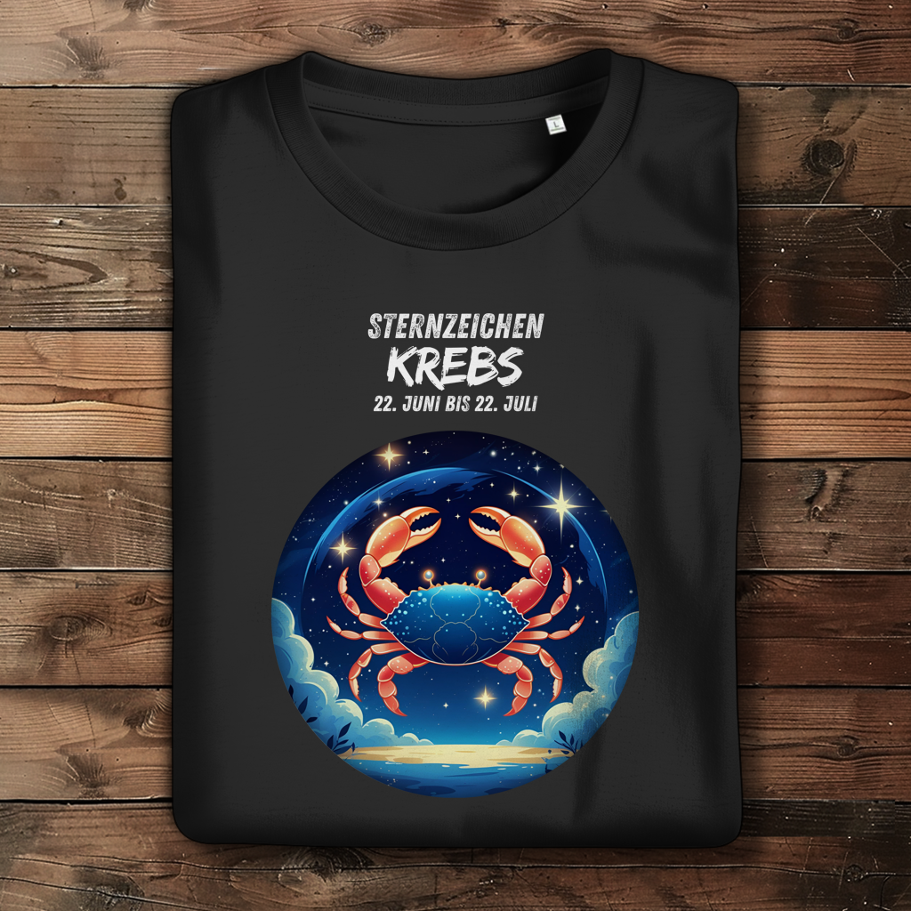 Damen Premium Bio T-Shirt ,mit Sternzeichen Motiv: Krebs