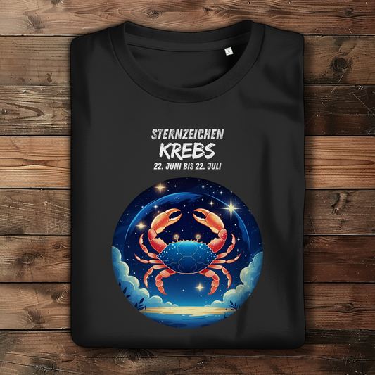 Damen Premium Bio T-Shirt ,mit Sternzeichen Motiv: Krebs