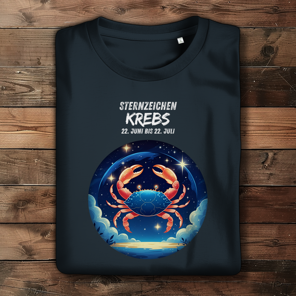 Damen Premium Bio T-Shirt ,mit Sternzeichen Motiv: Krebs