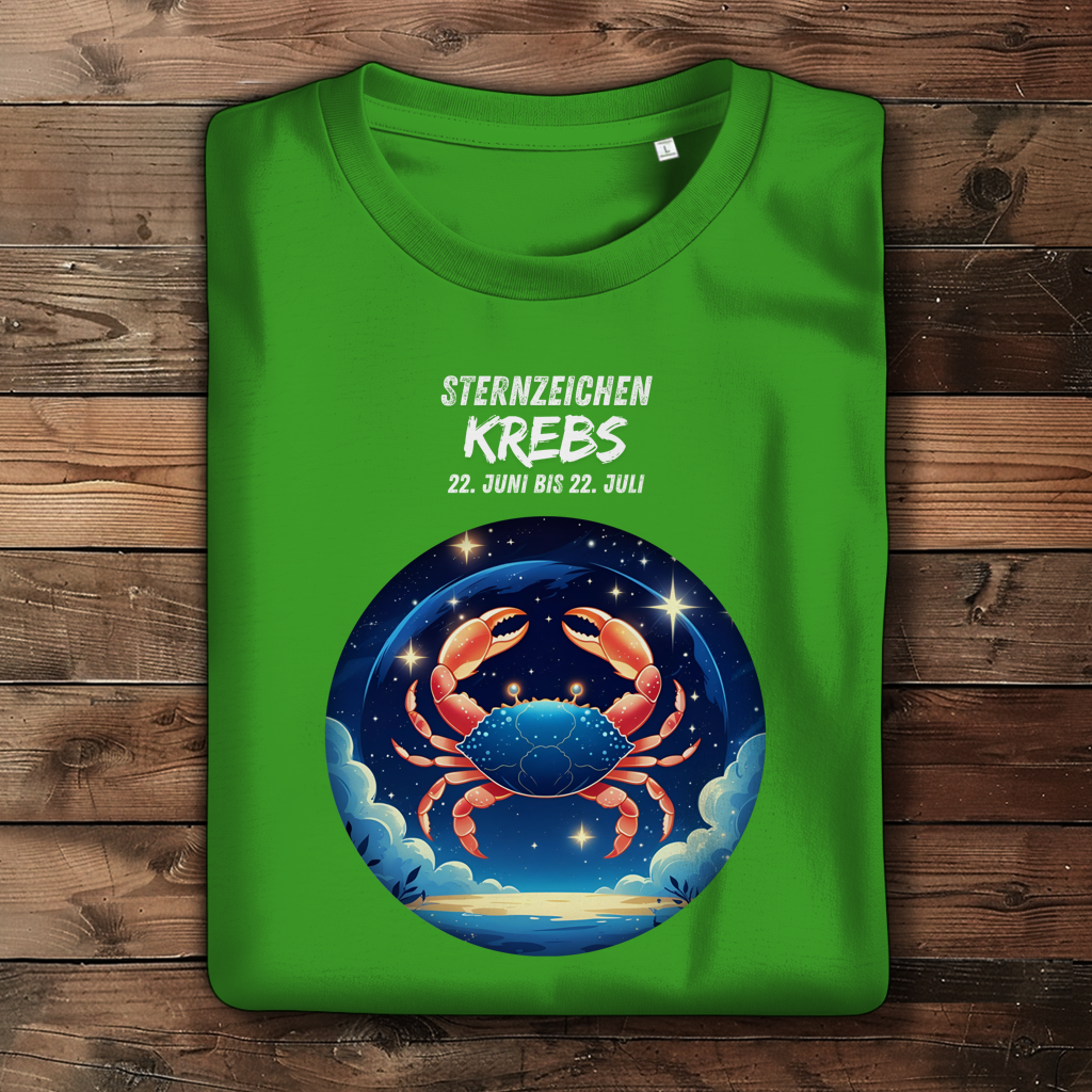 Damen Premium Bio T-Shirt ,mit Sternzeichen Motiv: Krebs